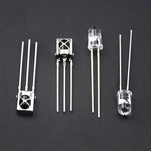 BGTXINGI 100pcs 50 Pairs 5mm Infrared Diode LED 940nm IR Emission and Receiver (Three Legs)