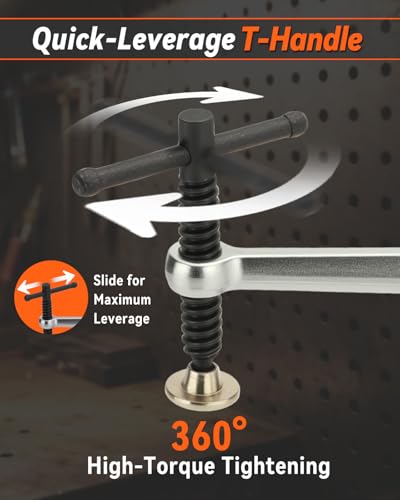 Welding Table Clamps, 6.5 in Capacity, 5/8 in (16 mm) Holes 2pcs 6-1/2-IN Clamps