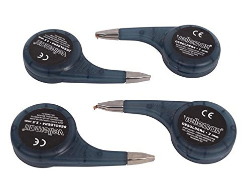 Velleman desoldering braid, set of 4, in dispenser, 150 cm