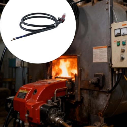 Photocell QRB1 Flame Detector Electric Eye Sensor for Diesel Burner Safety with 70 cm Cable