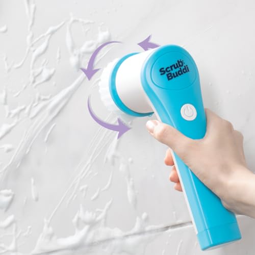 JML Electric Cleaning Brush - Electric Scrubber, Rechargeable, Cordless Power Scrubber with 2 Attachments, 300rpm Scrubbing Brush for Quick and Easy Cleaning of Bathrooms and Surfaces - Scrub Buddi