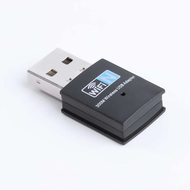 300Mbps USB WiFi Adapter, Wireless LAN Network Card Adapter Stick USB 2.0 Dongle for Desktop Laptop PC Windows 10 8 7 XP MAC OS (Plug-and-Play for Windows10)