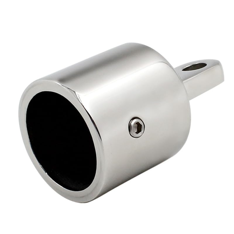 316 Stainless Steel Bimini Top Eye End Cap 7/8 inch and 1 inch Marine Grade Heavy Duty Bimini Top Parts for Boats with L Shape Hex Key 1 inch 4 Pack