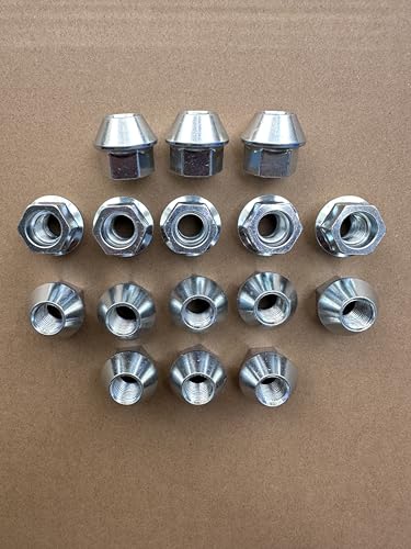 16PCS M14x1.50 Factory Style Wheel Lug Nuts 611-979 Replacement for 2012-2025 Dodge Ram 2500 3500 SRW, ‎2011-2023 Dodge Charger, 18-22 Challenger, 21-25 Durango Steel Wheels Model