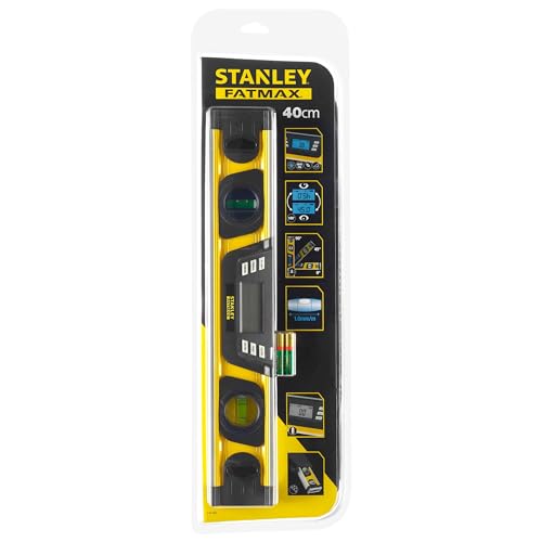 Stanley FatMax Inclinometer (Digital Spirit Level in Degrees | Percentage mm/m, 40 cm Length, LCD Display) 0-42-063 40 cm Multicolored