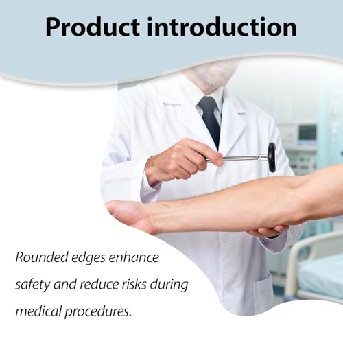 Professional Reflex Hammer Chrome Plated Stainless Steel 22cm for Precise Neurological Assessment and Reflexology Testing Heavy Duty Durable Ergonomic 110g Weight