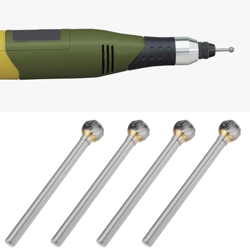 SG Store 10pcs 6x6mm Solid Carbide Milling Cutter Compatible with Dremels Proxxon Ball Engraving Machine