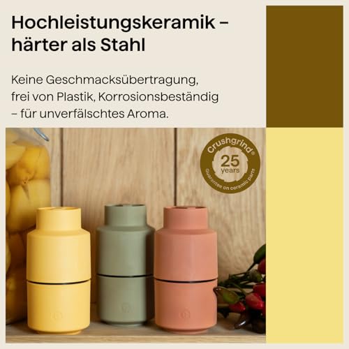 CrushGrind - the original ceramic mechanism CG060300-0014 Billund 12cm, Plastic, Cream