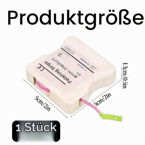 Tooth Sandpaper, Portable Tooth Sandpaper for Tight Spaces, Tooth Belt, Teeth Polishing, Tooth Polishing Strips, for Interdental Grinding, 4 mm Width - 6 m/Rolls/Box, Resin Tooth Polishing Interdental