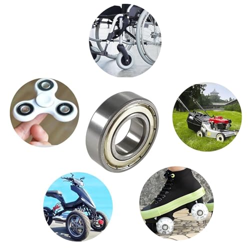 TOP-VIGOR 20Pcs MR128ZZ Deep Groove Ball Bearings - 8mm x 12mm x 3.5mm MR128ZZ（20Pcs)