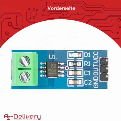 AZDelivery 3 x ACS712 20A Amp Current Sensor Range Module Current Sensor Compatible with Arduino