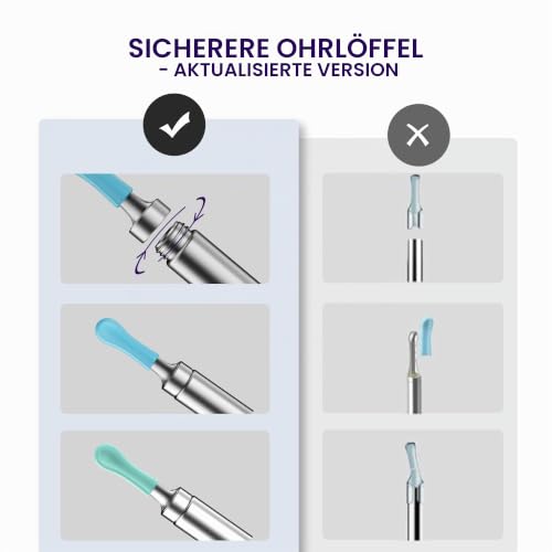 Bebird Ear Wax Remover Otoscope R1, 1080P HD Ear Cleaner with Camera, Otoscope with Light, Wide Angle Otoscope IP67 Waterproof Ear Cleaner for Adults, Children, iOS, Android