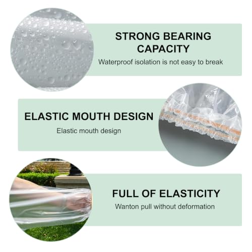 20 Pairs Waterproof Shoe Covers (10 Long + 10 Shorts), Reusable Rain Protectors for Shoes and Boots, Non-Slip Transparent Overshoes with Elastic Band, One Size Universal