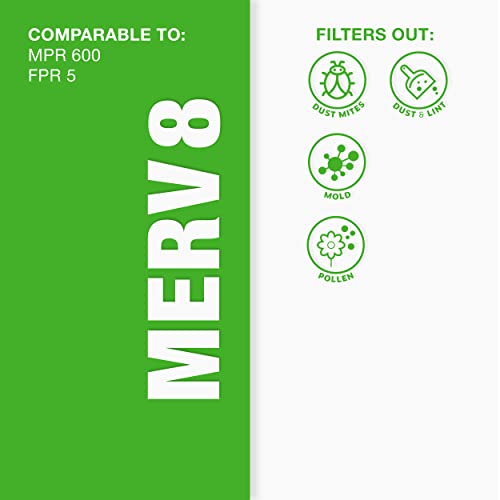 Aerostar Air Filter Bundle - 6 Pack 13 3/4"x19 3/4"x3/4" MERV 6 & 4 Pack 19 3/4"x19 3/4"x3/4" MERV 8 Pleated Furnace AC Filters