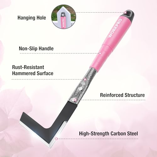 WORKPRO 6-Piece Pink Garden Tool Set