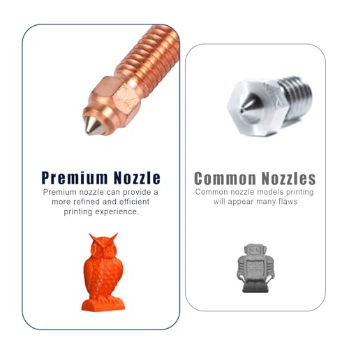 K1C Nozzle, 0.4mm 3D Printer Hard Steel Nozzle Replacement for Creality K1C Ender 3 V3 Ender 3 V3 Plus 3D Printer Parts Accessories (3pc)