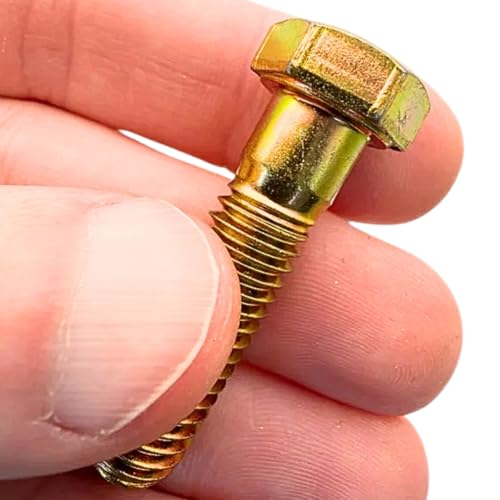 3/8"-16 x 1-1/2" Grade 8 Bolts (50-Pack) – Heavy-Duty Hex Bolts Only – High-Strength SAE J429 1.50" Coarse Thread Bolts 3/8" x 1-1/2" Bolt Only 50