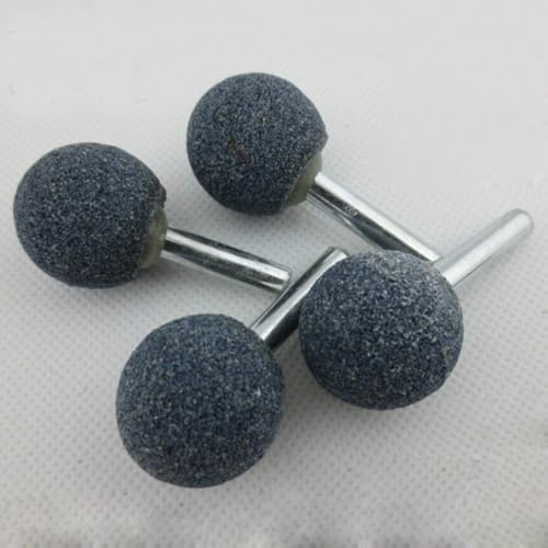Ball Grinding Bits 6mm x 16mm Grinding Wheel Head Chrome Corundum Ball Rotary Burr for Ceramic Stone Metal DIY Grinding Pink 10pcs 16mm Diameter 2-rose