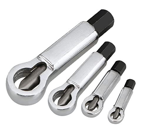Metal Nut Splitter Cracke (4 Pack), Heavy Metal Duty Nut Splitter Pressure Nut Splitting Tools for Removing Broken Nuts