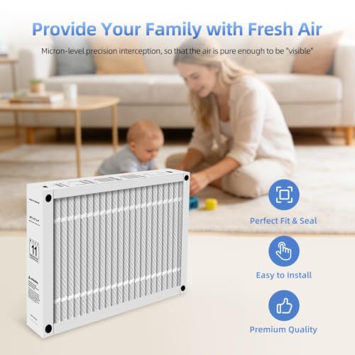 FC100A1037 Air Filter Replacement for Honeywell FC100A1037,1-Pack Filter 20" x 25" x 4" 1