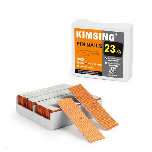 KIMSING P620 23 Gauge 3/4-Inch Pin Nails × 10,000PCS with CTS P625C 23 Gauge Pin Nailer