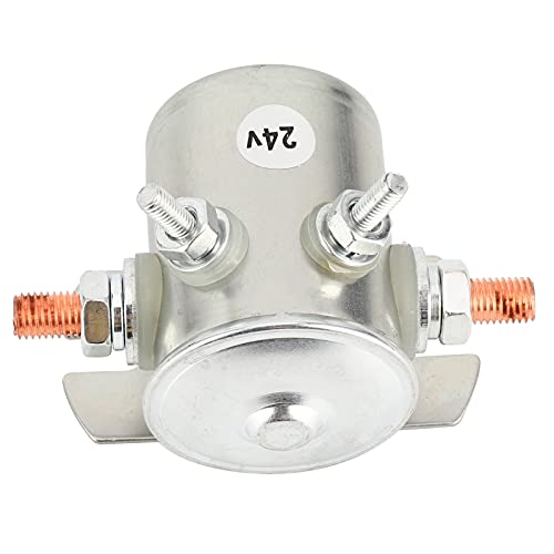 Fafeicy 24V 200A Starter Relay Stainless Steel Waterproof Starter Magnet for Motor Vehicles Engine Starter Relay with Protection Function Replacement Car Starter Relay Normally Open