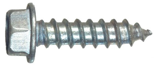 Hillman 70345 14-Inch x 3-Inch Hex Washer Head Slotted Sheet Metal Screw, 100-Pack, Zinc