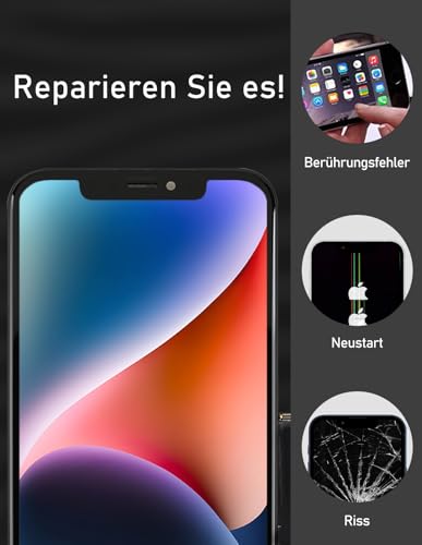Bokman Display Repair Kit Compatible with Black iPhone X | (including glass, retina LCD, touch screen), matching professional tool kit included iPhone 11