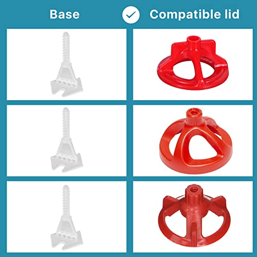 Pro-Grade 1/32" Professional Tile Leveling System Kit 700 Base+100 caps for Floor & Precision Gap Control |Effortless DIY Install(700 Base+100 caps, 1/32)