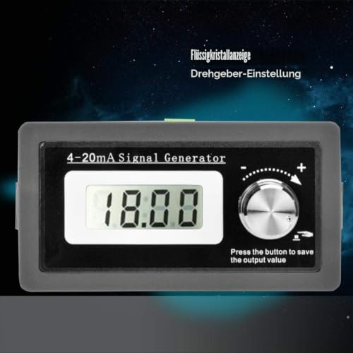Nikou 4-20 mA Current Loops Signal Generator, High Accuracy LCD Two-Wire Portable Mini Converter Test Current Signal Converter