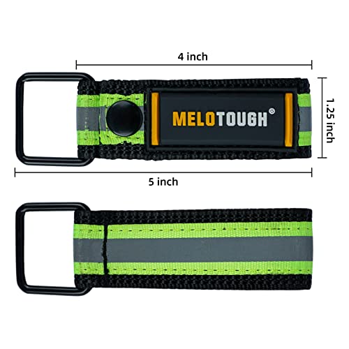 MELOTOUGH Tool Belt Suspenders Tool belt Harness for Heavy Duty Work belt with Movable shoulder Pads, Tape Measure Holder Measuring Tape Holder Drill Impact Tool Holster for Tape Measure, Drills