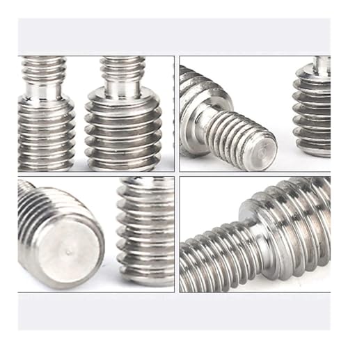 304 Transfer Screw Stainless Steel Thread Adapter Male to Male M3 M4 M5 M6 M8 M10 M12 M14 M16 to M20 Double Head Transfer Screw Bolt (M6x20-M10x20,4) M6x20-M10x20 4