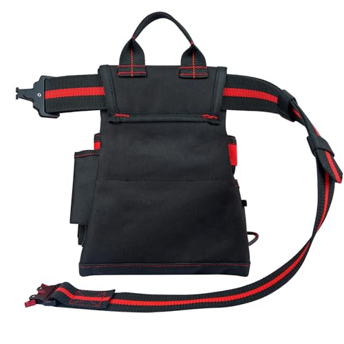 KUNN 10-Pocket Carpenter Tool Pouch & Work Belt 2-Inch Wide Quick Release Buckle