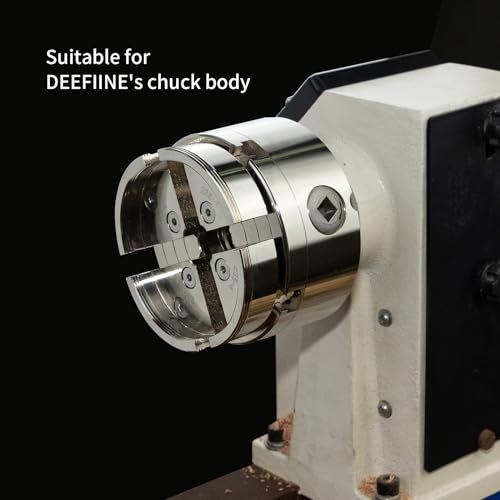 Wood Lathe Chuck Accessory Big Round Jaws Silvery