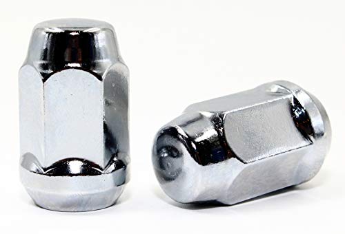 Set of 20 Veritek 12x1.25mm 1.4" 35.5mm Length 3/4 19mm Hex 1 Piece Chrome Acorn Bulge Conical Seat Lug Nuts for Infiniti Nissan Subraru Select Factory Conical Style & Aftermarket Custom Wheels