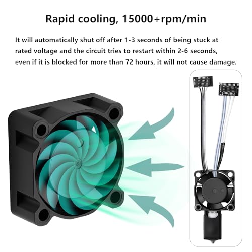 0.4mm P1S P1P Hotend Complete Kit, Full Assembly Hot End Print Head with Ceramic Heater, Thermistor, 0.4mm Hardened Steel Nozzle, Hotend Replacement for Bambu Lab P1 Series 3D Printer