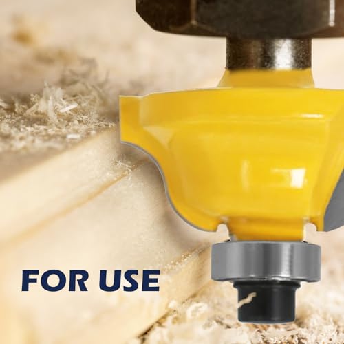 24 Pcs Router Bit Set, Router Bits Set 1/4 Inch Shank for Beginners Woodworking, Include Straight, Dovetail, Chamfer, Cove, Flush Trim, Round Over,with Plastic Box 24 Pcs Router Bit Set in Plastic Box