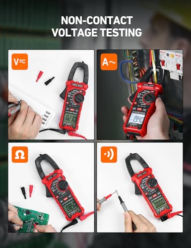 AstroAI TRMS 6000 Counts Multimeter with Large Backlit Display + 2000 Counts Auto-ranging Digital Clamp Meter