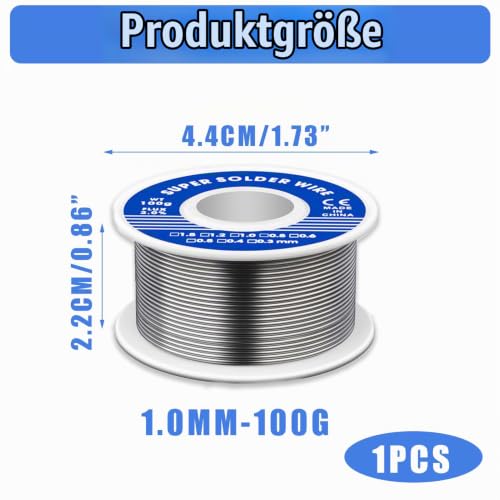 1 Roll Soldering Wire, Soldering Wire, Solder 1 mm 100 g, Soldering Wire Lower Melting Point, Soldering Wire for Electric Soldering, DIY Work | Soldering wire lower melting point, soldering wire for electric soldering DIY work