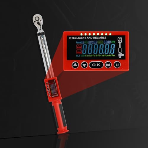 Hairich 3/8 torque wrench digital, Electric Torque Wrench 5-100FT-LB Red