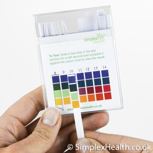 Water pH Test Strips 0-14 Wide Range & Four Pad Universal for Acid Alkaline Water Testing (100 Strips) - Better than litmus paper 100 pieces (pack of 1)