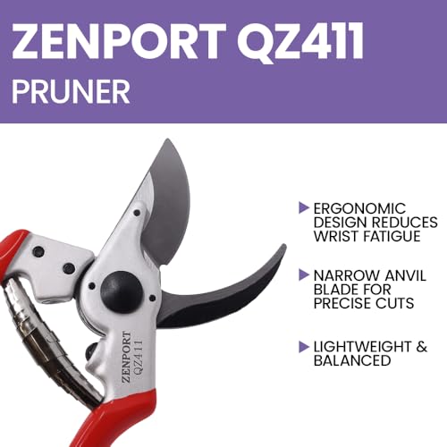 QZ411 Narrow Pruner and HJ260 Leather Pruner Sheath