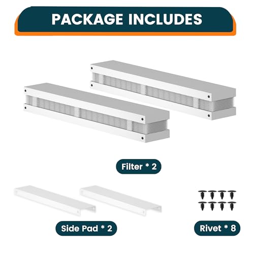 2-Pack 16x20x4 Air Filter Compatible with Honeywell FC100A1003, MERV 13 HVAC Furnace Filter Replacement, Foldable Design, Actual Size:15.94"x19.75"x4.38"