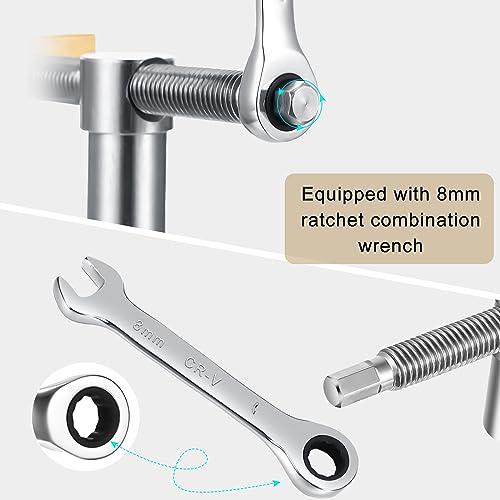 Lasnten 4 Pcs Woodworking Bench Dog for Clamp 19mm Adjustable Dog Hole Clamp 3/4 Inch Stainless Steel Brass Workbench Stop Silver Workbench Accessories for Woodworking DIY Positioning Tools
