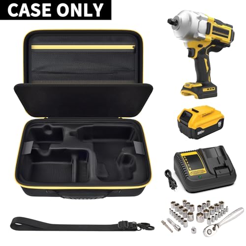 GWCASE Hard Shell Impact Wrench Case for DEWALT 20V MAX XR DCF900B/DCF900P1