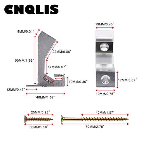 CNQLIS Squeaky Floor Repair Kit – 24Pcs, White, for 5/8"+ Subfloors 5/8 inch 24