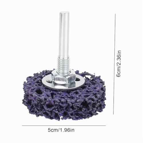 Pack of 9 CSD disc grinding disc, 50 mm grinding attachment for cordless screwdriver, cleaning disc set, grinding for drill, coarse cleaning disc of paint, rust, oxidation cleaning, removal