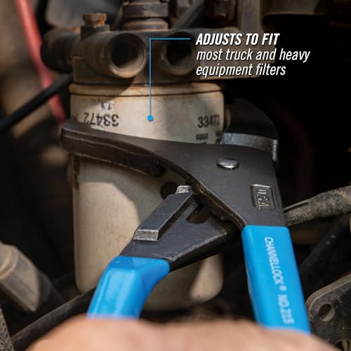 Channellock Oil Filter Plier 215 - Adjustable Slip-Joint, 5-1/2 In Max Dia - 15-Inch 15 inch Pliers