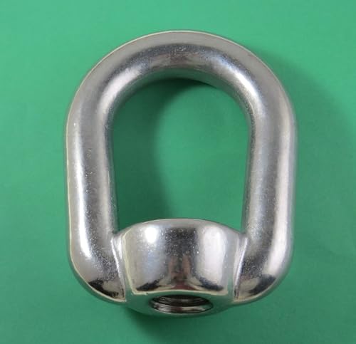 US STAINLESS Stainless Steel 316 Type 804 US Shape Lifting Eye Nut 1" UNC Marine Grade