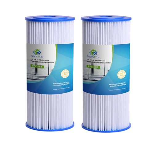 CFS Whole House Filter Bundle – Compatible with HDX4CF4 & HDX4PF4 – 1 Carbon Filter + 2 Sediment Filters – High Flow Replacement Cartridges – Removes Odor, Taste & Sediment